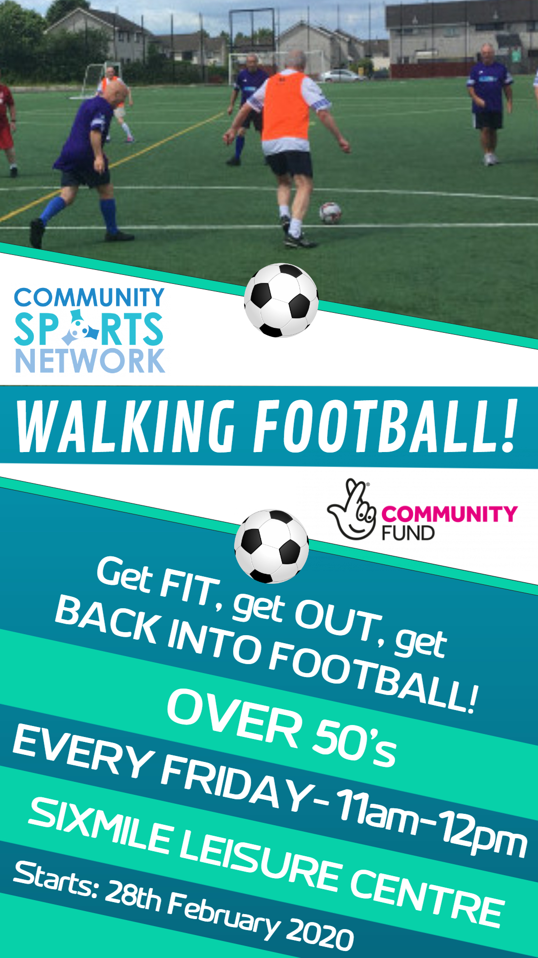 Ballyclare Danderball poster - Sixmile LC Ballyclare Danderball